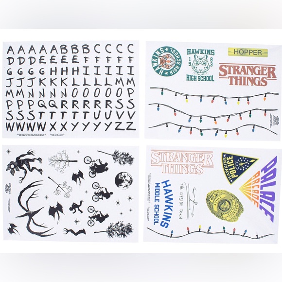 NWT Netflix Stranger Things 134 Waterproof Gadget Decals - Picture 2 of 4